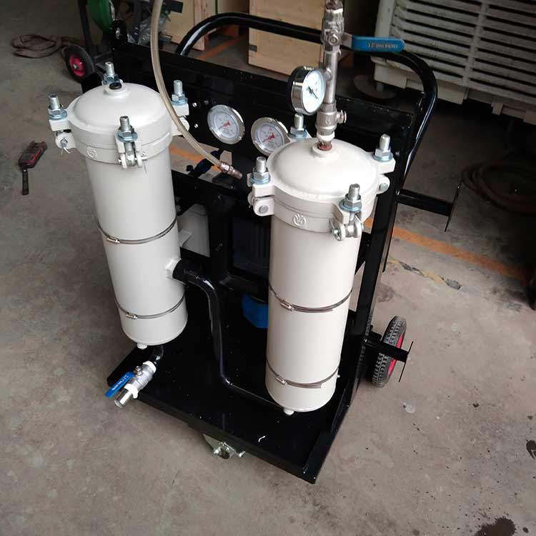 華豫生產(chǎn)供應(yīng)雙筒過濾精密濾油機 濾油小車