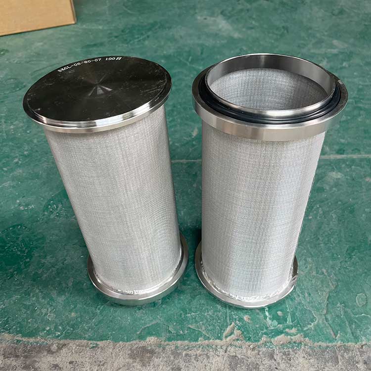 華豫供應(yīng)304不銹鋼燒結(jié)濾芯φ140*275mm 過濾精度100目